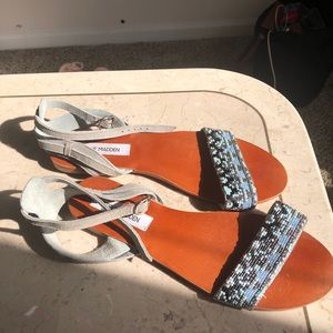 Steve Madden embellished leather sandals